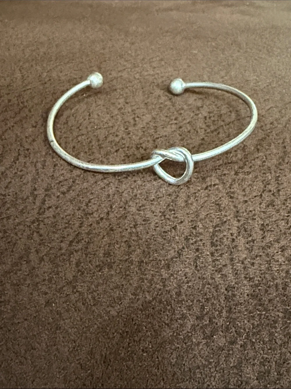Silver Knot Open Cuff Bracelet - Women's Jewelry